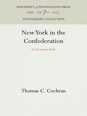 cover image of New York in the Confederation